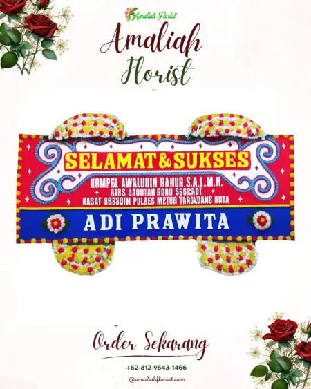 Papan Bunga Ucapan Selamat Nyalian